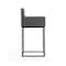 Manhattan Comfort Ambassador Barstool in Grey and Black (Set of 2) 2-BS017-GY - alternate 4